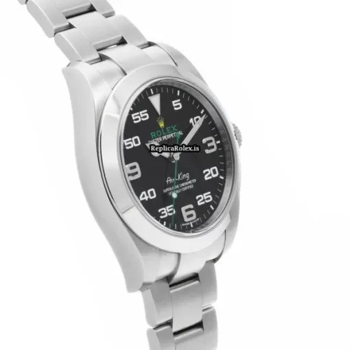 Awesome Fake Rolex Air King 116900 Caliber 3131 Automatic Movement 40mm Steel Case Watch - Image 3