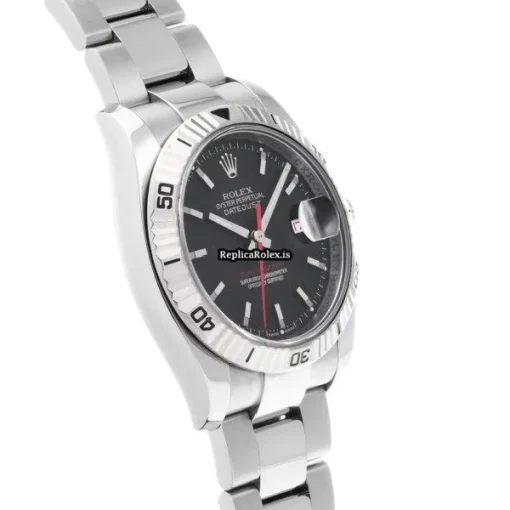 Defect Replica Rolex Datejust Turn-o-graph 116264 Caliber 3135 Automatic Movement 36mm Steel Case Watch - Image 3