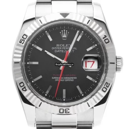 Defect Replica Rolex Datejust Turn-o-graph 116264 Caliber 3135 Automatic Movement 36mm Steel Case Watch - Image 6