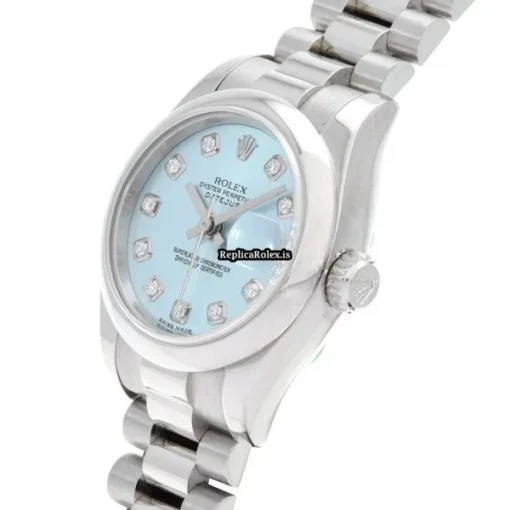 Remarkable Fake Rolex Lady-datejust 179166g Automatic Movement 26mm Platinum Case Womens Watch - Image 2
