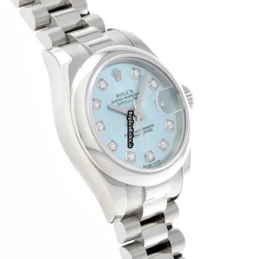 Remarkable Fake Rolex Lady-datejust 179166g Automatic Movement 26mm Platinum Case Womens Watch - Image 3