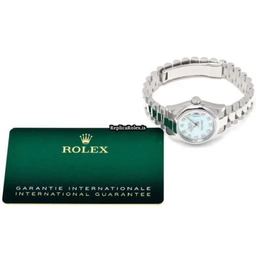 Remarkable Fake Rolex Lady-datejust 179166g Automatic Movement 26mm Platinum Case Womens Watch - Image 5