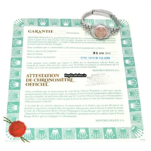 Reliable Replica Rolex Lady-datejust 69174 Automatic Movement 26mm Steel Case Womens Watch - Image 5