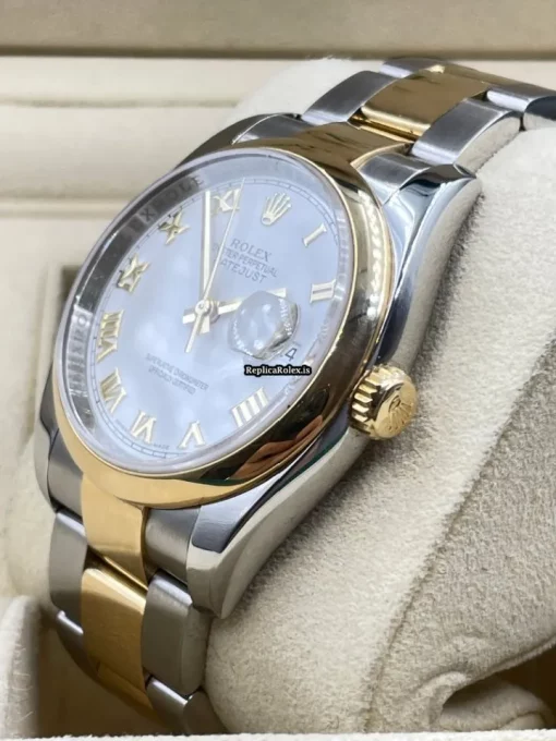 Remarkable Replica Rolex Datejust 116203 Caliber 3135 Automatic Movement 36mm Gold/steel Case Mens/unisex Watch - Image 3