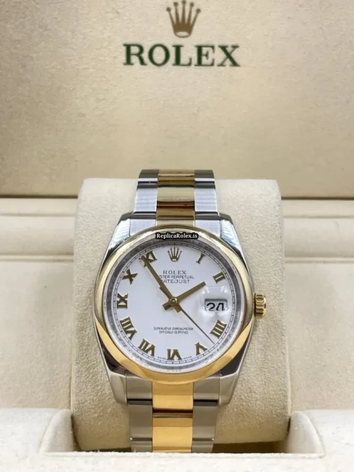 Remarkable Replica Rolex Datejust 116203 Caliber 3135 Automatic Movement 36mm Gold/steel Case Mens/unisex Watch - Image 6