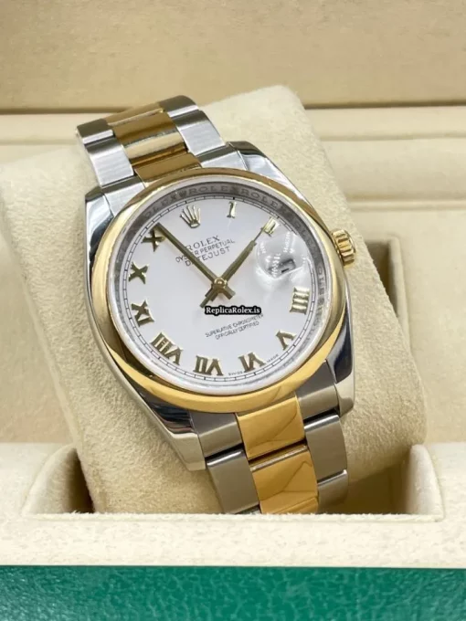 Remarkable Replica Rolex Datejust 116203 Caliber 3135 Automatic Movement 36mm Gold/steel Case Mens/unisex Watch - Image 9