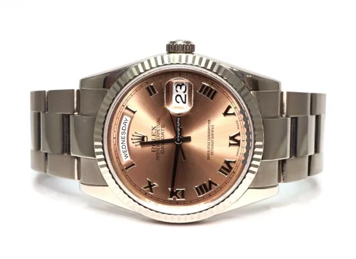 Exquisite Fake Rolex Day-date 36 118239 Caliber 3155 Automatic Movement 36x43mm White Gold Case Mens/unisex Watch