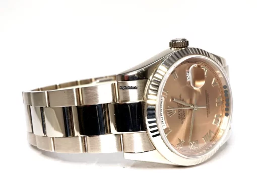 Exquisite Fake Rolex Day-date 36 118239 Caliber 3155 Automatic Movement 36x43mm White Gold Case Mens/unisex Watch - Image 3