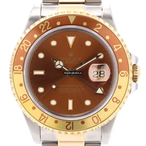 Offering Replica Rolex Gmt-master II 16713 Caliber 3185 Automatic Movement 40mm Gold/steel Case Mens/unisex Watch - Image 2