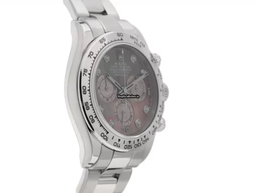 Attractive Fakes Rolex Daytona 116509 Caliber 4130 Automatic Movement 40mm White Gold Case Mens/unisex Watch - Image 3