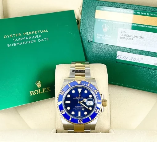 Epic Replica Rolex Submariner Date 116613lb Caliber 3135 Automatic Movement 40mm Gold/steel Case Mens/unisex Watch - Image 9