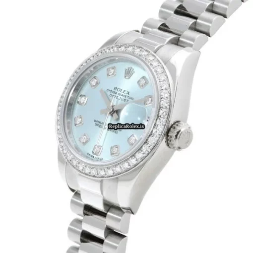 Ideal Replica Rolex Lady-datejust 179136g Automatic Movement 26mm Platinum Case Womens Watch - Image 2