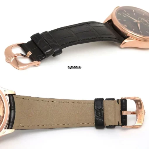 Fabulous Replica Rolex Cellini Dual Time 50525 Automatic Movement 38mm Mens/unisex Watch - Image 3
