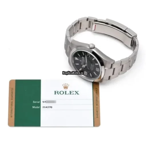 Lovely Copy Rolex Explorer 214270 Caliber 3132 Automatic Movement 39mm Steel Case Watch - Image 5