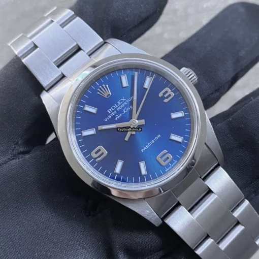 Nice Fake Rolex Air King Precision 14000m Caliber 3130 Automatic Movement 34mm Steel Case Mens/unisex Watch - Image 2
