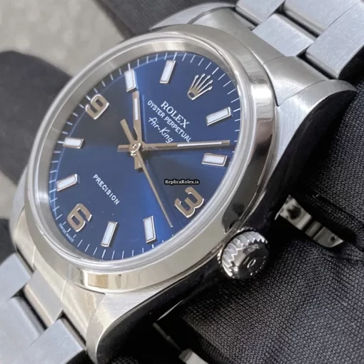 Nice Fake Rolex Air King Precision 14000m Caliber 3130 Automatic Movement 34mm Steel Case Mens/unisex Watch - Image 3