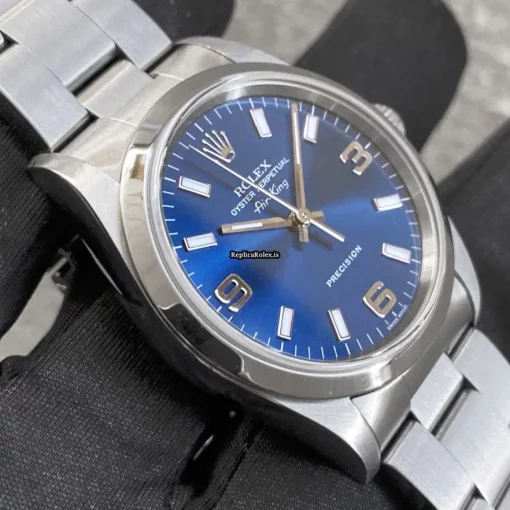 Nice Fake Rolex Air King Precision 14000m Caliber 3130 Automatic Movement 34mm Steel Case Mens/unisex Watch - Image 4