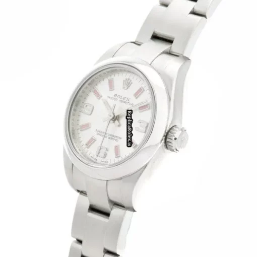 Awesome Replica Rolex Oyster Perpetual 26 176200 Caliber 2231 Automatic Movement 26mm Steel Case Womens Watch - Image 2