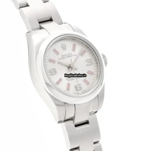 Awesome Replica Rolex Oyster Perpetual 26 176200 Caliber 2231 Automatic Movement 26mm Steel Case Womens Watch - Image 3