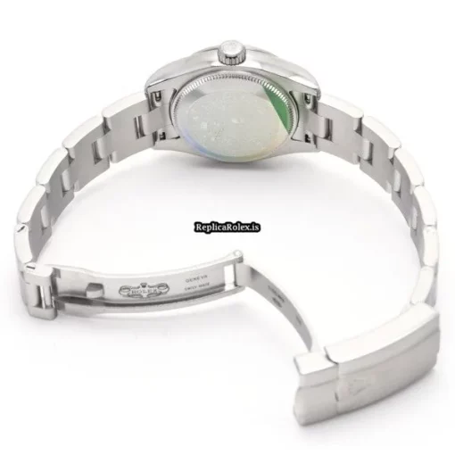 Awesome Replica Rolex Oyster Perpetual 26 176200 Caliber 2231 Automatic Movement 26mm Steel Case Womens Watch - Image 4