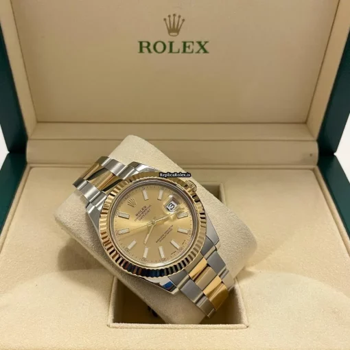 Terrific Replica Rolex Datejust II 116333 Caliber 3136 Automatic Movement 41mm Gold/steel Case Mens/unisex Watch