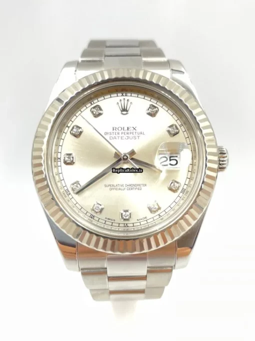 Unique Replica Rolex Datejust II 116334 Caliber 3136 Automatic Movement 41mm Steel Case Mens/unisex Watch - Image 8