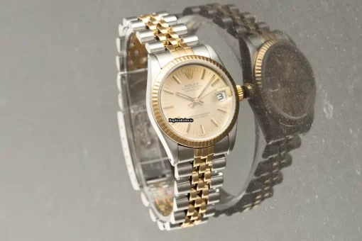 Terrific Fake Rolex Lady-datejust 68273 Caliber 2135 Automatic Movement 31mm Gold/steel Case Womens Watch - Image 2
