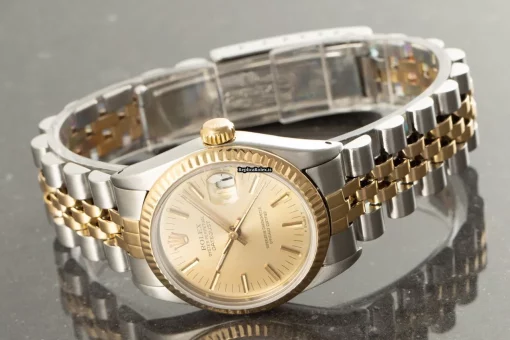 Terrific Fake Rolex Lady-datejust 68273 Caliber 2135 Automatic Movement 31mm Gold/steel Case Womens Watch - Image 3