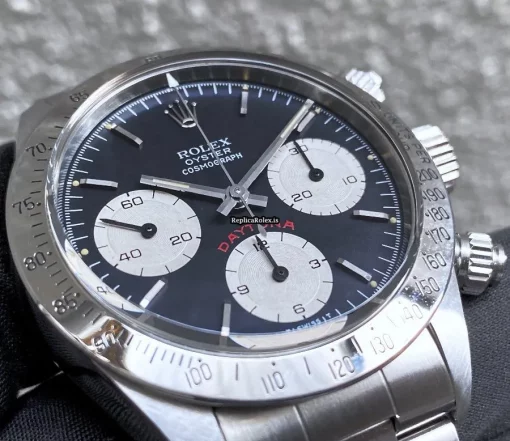 High-end Replica Rolex Daytona 6265 Caliber 727 Manual Winding Movement 37mm Steel Case Mens/unisex Watch - Image 4