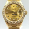Well Made Replica Rolex Lady-datejust 69138 Caliber 2135 Automatic Movement 26mm Yellow Gold Case Womens Watch