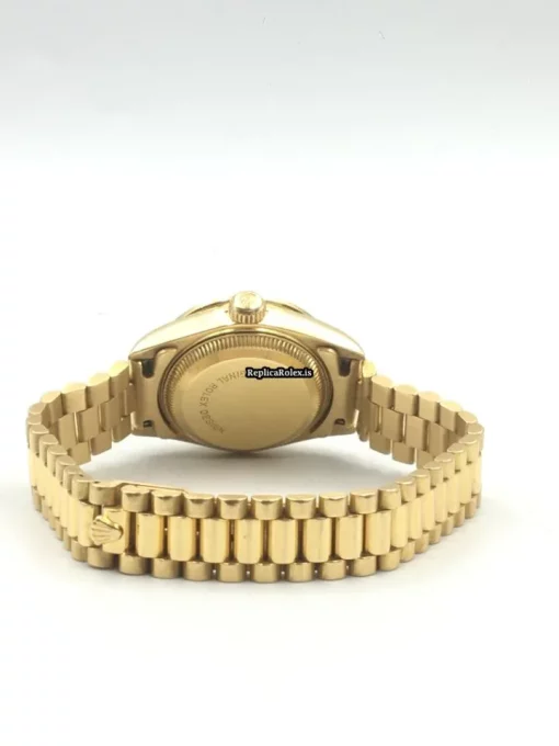 Well Made Replica Rolex Lady-datejust 69138 Caliber 2135 Automatic Movement 26mm Yellow Gold Case Womens Watch - Image 6