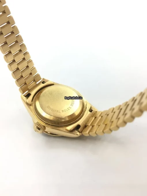 Well Made Replica Rolex Lady-datejust 69138 Caliber 2135 Automatic Movement 26mm Yellow Gold Case Womens Watch - Image 8