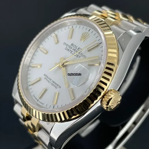 Luxury Fake Rolex Datejust 126233 Caliber 3235 Automatic Movement 36mm Gold/steel Case Mens/unisex Watch - Image 6