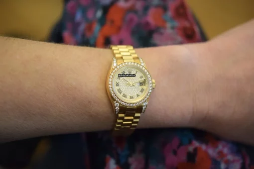 1:1 Fake Rolex Lady-datejust 179158 Automatic Movement 26mm Yellow Gold Case Womens Watch - Image 9