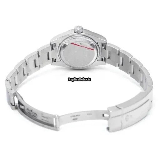Well Made Replica Rolex Oyster Perpetual 26 176200 Caliber 2231 Automatic Movement 26mm Steel Case Womens Watch - Image 4