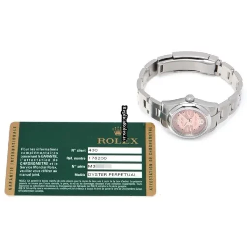 Well Made Replica Rolex Oyster Perpetual 26 176200 Caliber 2231 Automatic Movement 26mm Steel Case Womens Watch - Image 5