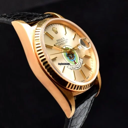 Great Replica Rolex Datejust 16018 Automatic Movement Yellow Gold Case Mens/unisex Watch - Image 5