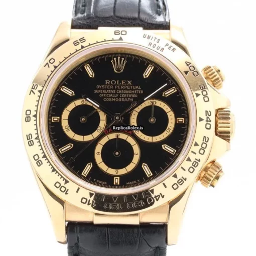 Fantastic Copy Rolex Daytona 16518 Caliber 4030 Automatic Movement 40mm Yellow Gold Case Mens/unisex Watch - Image 2