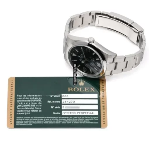 Attractive Fake Rolex Explorer 214270 Caliber 3132 Automatic Movement 39mm Steel Case Watch - Image 5