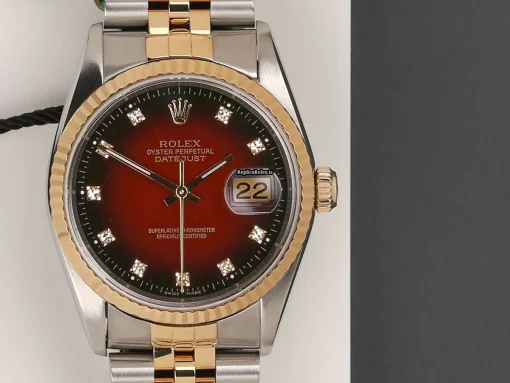Epic Replica Rolex Datejust 16233 Automatic Movement 36mm Gold/steel Case Watch - Image 5