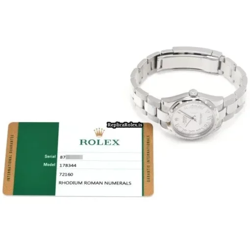 Great Copy Rolex Lady-datejust 178344 Automatic Movement 31mm Steel Case Watch - Image 5