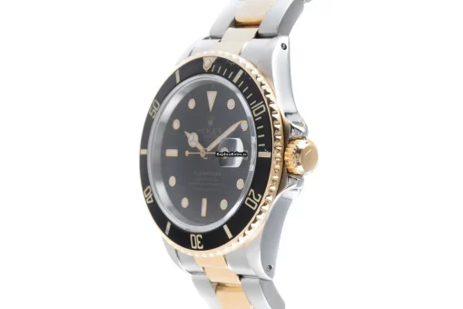 Design Replica Rolex Submariner Date 16803 Caliber 3035 Automatic Movement 40mm Gold/steel Case Mens/unisex Watch - Image 5