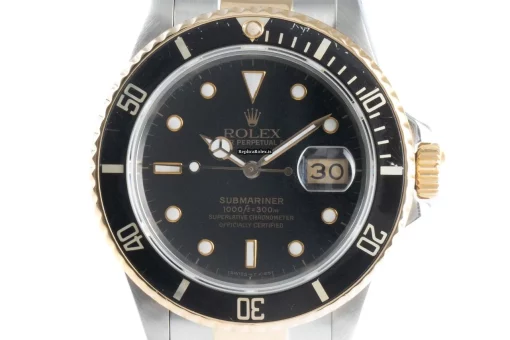 Design Replica Rolex Submariner Date 16803 Caliber 3035 Automatic Movement 40mm Gold/steel Case Mens/unisex Watch - Image 7