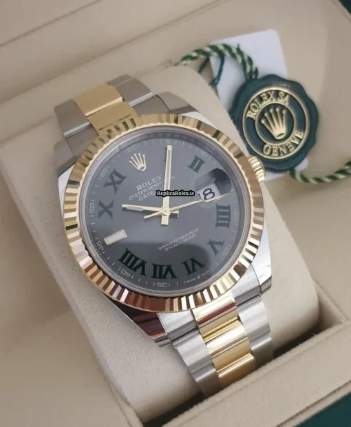 Nice Replica Rolex Datejust 126333 Caliber 3235 Automatic Movement 41mm Gold/steel Case Mens/unisex Watch - Image 4