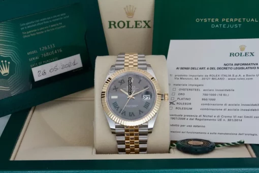 Ideal Fake Rolex Datejust II 126333 Caliber 3235 Automatic Movement 41mm Gold/steel Case Mens/unisex Watch - Image 6
