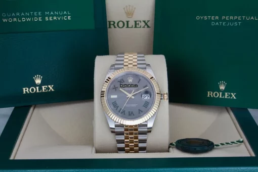 Ideal Fake Rolex Datejust II 126333 Caliber 3235 Automatic Movement 41mm Gold/steel Case Mens/unisex Watch - Image 8