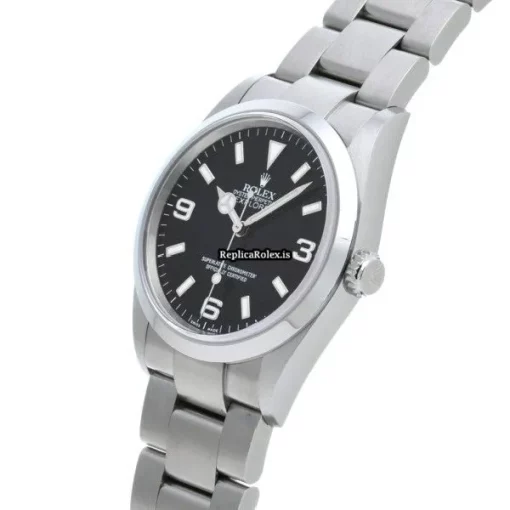 Ideal Fakes Rolex Explorer 114270 Caliber 3130 Automatic Movement 36mm Steel Case Watch - Image 2