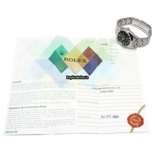 Ideal Fakes Rolex Explorer 114270 Caliber 3130 Automatic Movement 36mm Steel Case Watch - Image 5