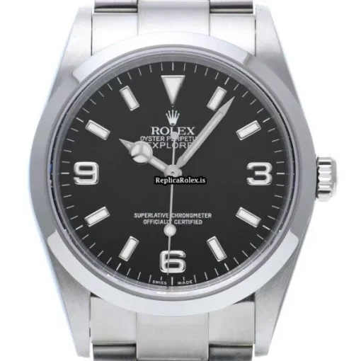 Ideal Fakes Rolex Explorer 114270 Caliber 3130 Automatic Movement 36mm Steel Case Watch - Image 6
