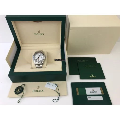 Marvellous Replica Rolex Explorer II 216570-0001 Automatic Movement 42mm Steel Case Mens/unisex Watch - Image 9